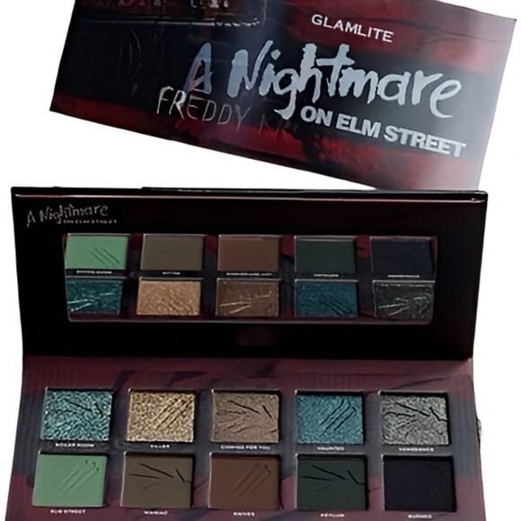 Glamlite + A Nightmare On Elm Street Freddy Krueger Eyeshadow Palette Collab NIB - Picture 1 of 9